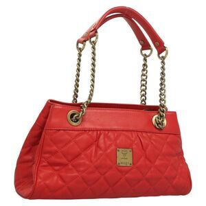 Pre Loved mcm Women Red Shoulder Bags